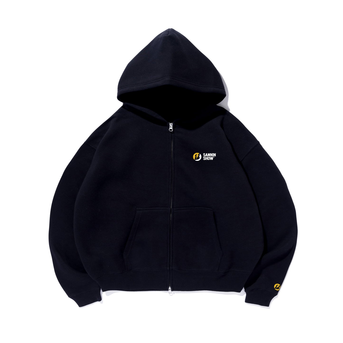 SANNINSHOW STANDARD LOGO ZIP HOODIE