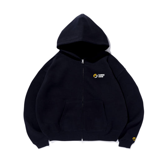 SANNINSHOW STANDARD LOGO ZIP HOODIE